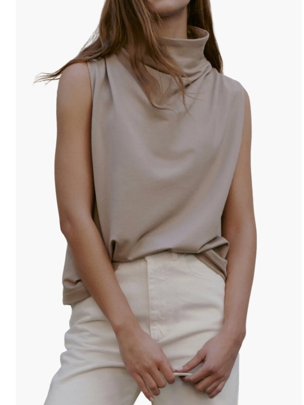 Finch French Terry Funnel Neck Top